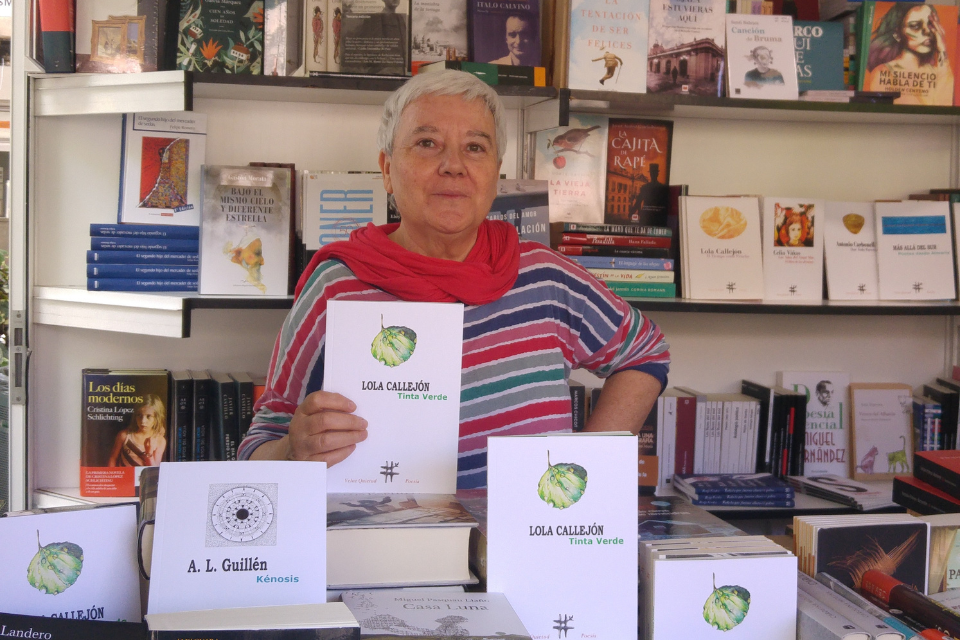 Lola Callejón en la feria del libro